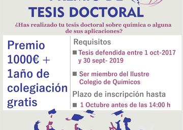 XXXVII Premio de Tesis Doctoral del Ilustre Colegio Oficial Químicos del Sur