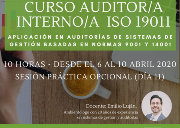 Curso de auditoria interno/a ISO19011